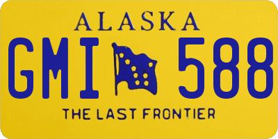 AK license plate GMI588