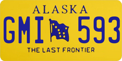AK license plate GMI593