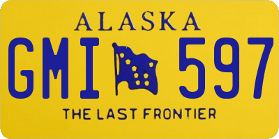 AK license plate GMI597