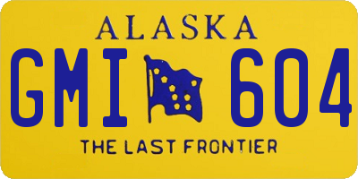 AK license plate GMI604