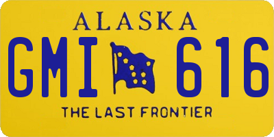 AK license plate GMI616