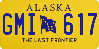 AK license plate GMI617