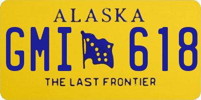 AK license plate GMI618