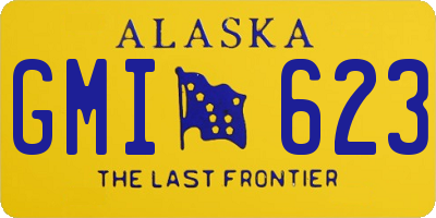 AK license plate GMI623