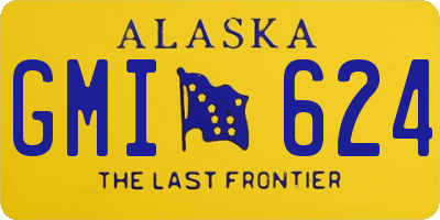 AK license plate GMI624