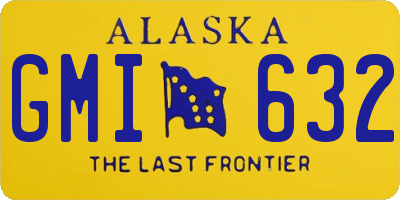 AK license plate GMI632