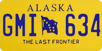 AK license plate GMI634