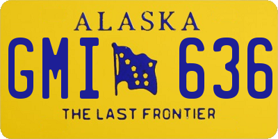 AK license plate GMI636