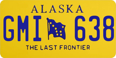 AK license plate GMI638