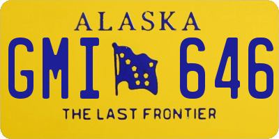 AK license plate GMI646