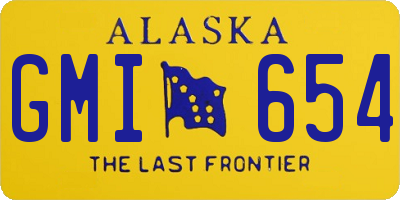 AK license plate GMI654
