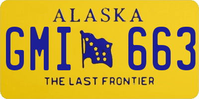 AK license plate GMI663