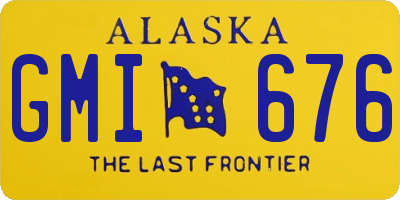 AK license plate GMI676