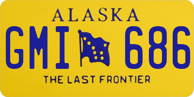 AK license plate GMI686