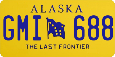 AK license plate GMI688