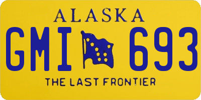 AK license plate GMI693