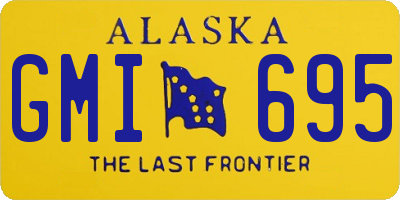 AK license plate GMI695
