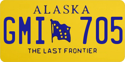 AK license plate GMI705