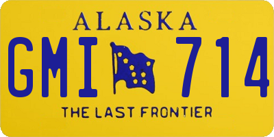AK license plate GMI714