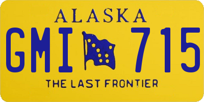 AK license plate GMI715