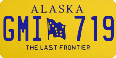 AK license plate GMI719