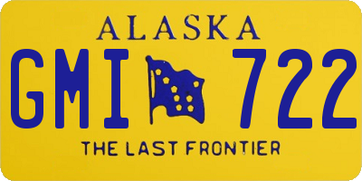 AK license plate GMI722
