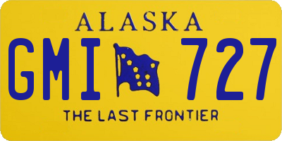 AK license plate GMI727