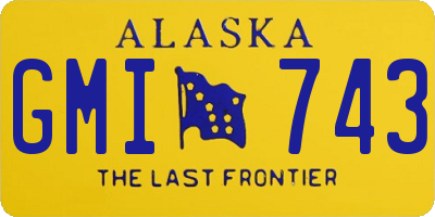 AK license plate GMI743