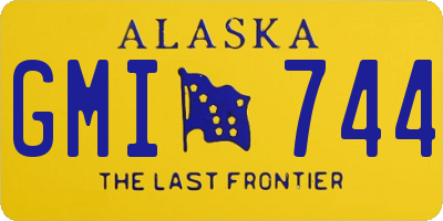 AK license plate GMI744