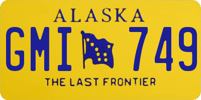 AK license plate GMI749