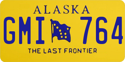 AK license plate GMI764