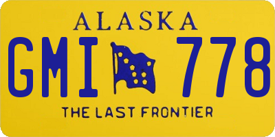 AK license plate GMI778