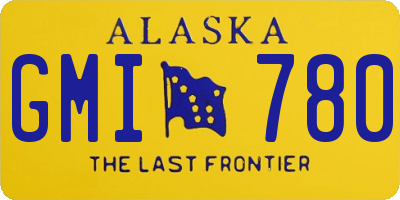 AK license plate GMI780