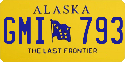 AK license plate GMI793