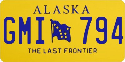 AK license plate GMI794