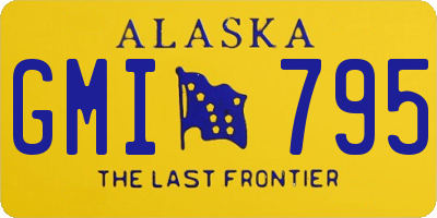 AK license plate GMI795