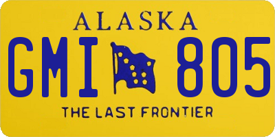 AK license plate GMI805