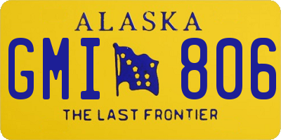 AK license plate GMI806