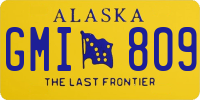 AK license plate GMI809