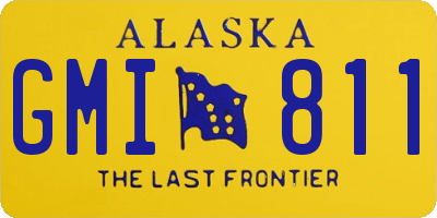 AK license plate GMI811