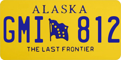 AK license plate GMI812