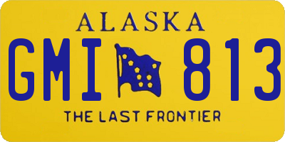 AK license plate GMI813