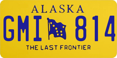 AK license plate GMI814