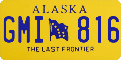 AK license plate GMI816