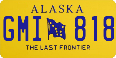 AK license plate GMI818