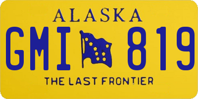 AK license plate GMI819