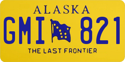 AK license plate GMI821