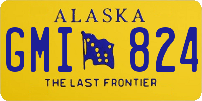 AK license plate GMI824