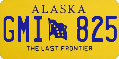 AK license plate GMI825