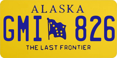 AK license plate GMI826